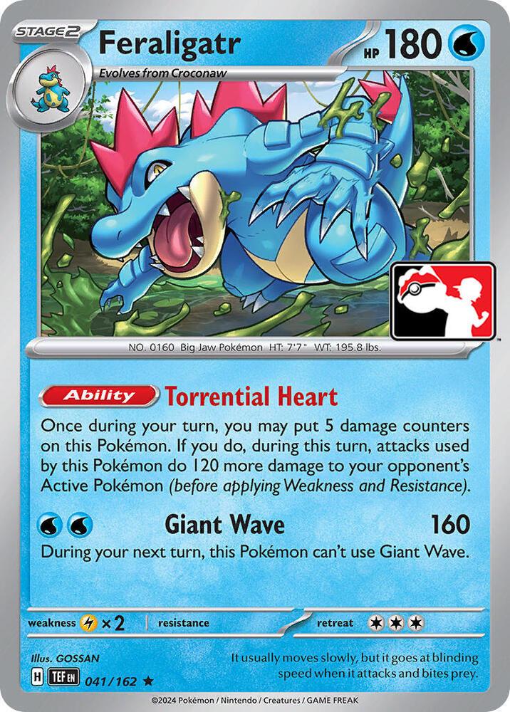 Temporal Forces Feraligatr [Prize-Pack] Pokémon card